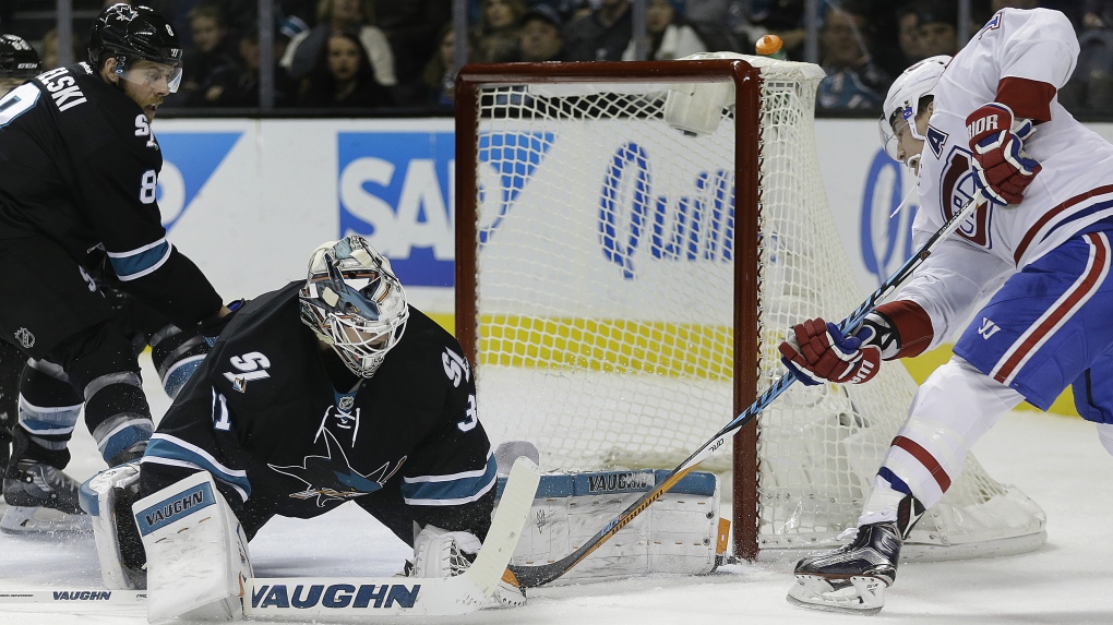 NHL Scores: Jones Stops 31 Shots As Sharks Beat Canadiens 2-1 | CTV News