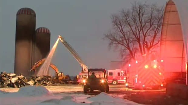 barn fire pork barn mitchell