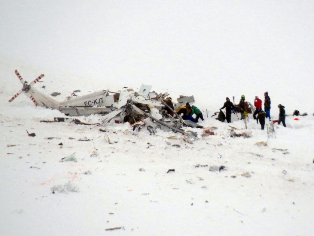 All 6 dead in helicopter crash in central Italy | CTV News