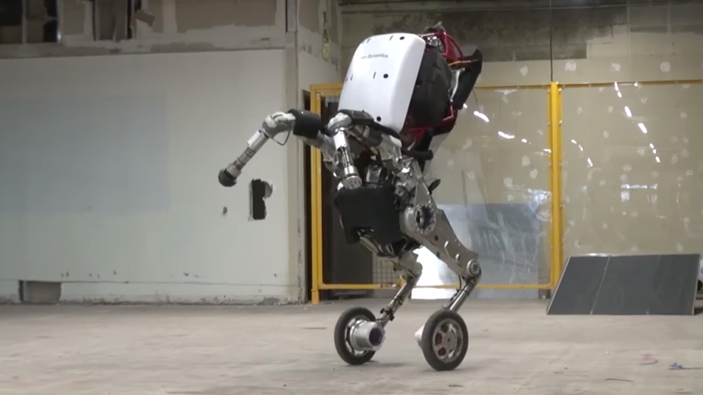 Hell on wheels? Video reveals hybrid 'roller-skate' robot | CTV News
