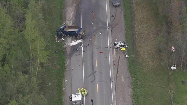 Woman dies after colliding with a dump truck in Whitby | CTV News