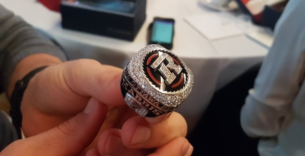 2016 Ottawa Redblacks CFL Grey Cup championship ring - MVP Ring