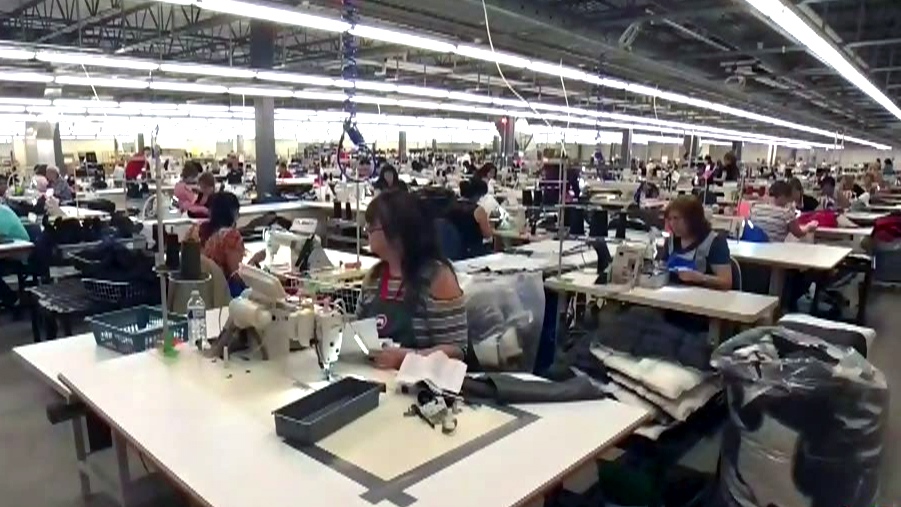 450 jobs as Canada Goose opens new Boisbriand factory | CTV News