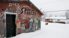An abandoned house is shown on the Pikangikum First Nation, Friday, January 5, 2007. (THE CANADIAN PRESS/John Woods)
