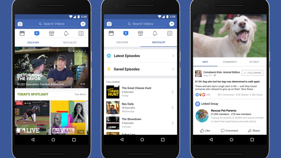 Facebook envisions 'Watch' feature as TV for social media | CTV News