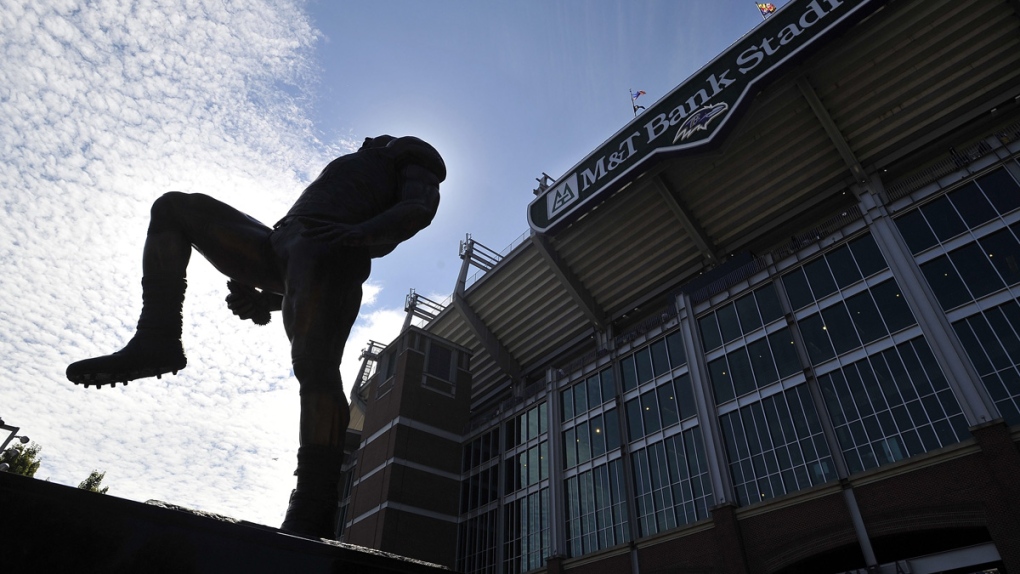 Ray Lewis statue in Baltimore