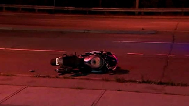 Pedestrian, motorcyclist injured after collision in North York | CTV News