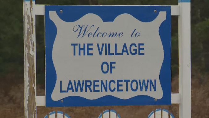 The sign welcoming visitors to Lawrencetown, N.S., is seen in this undated file photograph. The name of the community has fallen under scrutiny for its connection to former Nova Scotia governor Charles Lawrence.