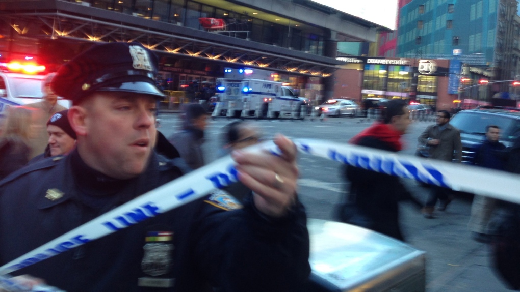 Police repsond to report of explosion in NYC