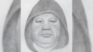 A man who allegedly propositioned a young girl for sex in East Vancouver is seen in this composite sketch provided by the Vancouver Police Department. 