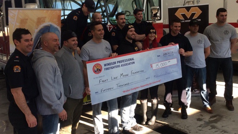 Firefighters' donation