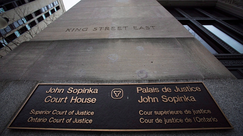 The John Sopinka Courthouse in Hamilton is pictured on Tuesday, February 2, 2016. (THE CANADIAN PRESS / Aaron Lynett)