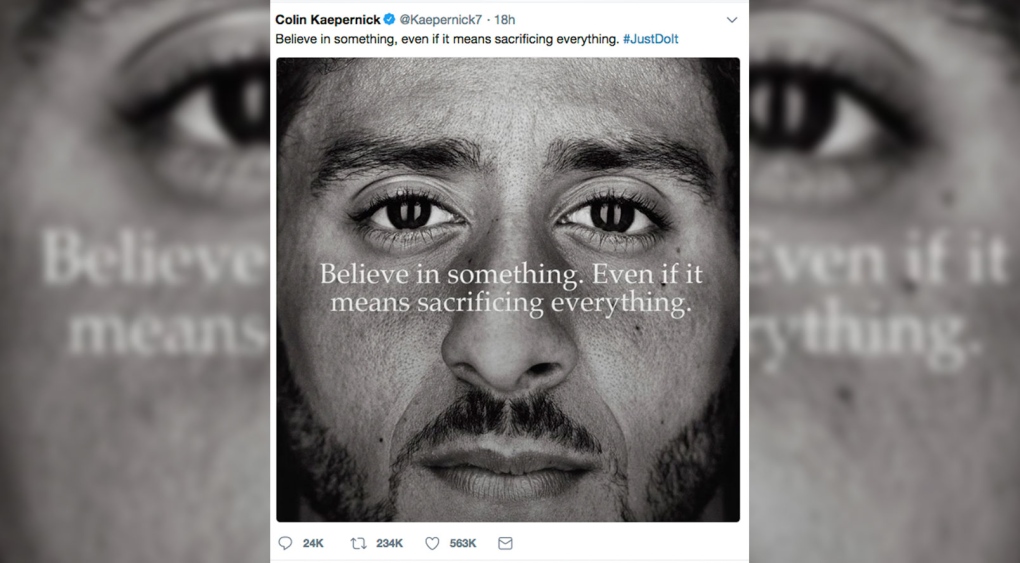 Colin Kaepernick's Nike deal prompts flurry of debate | CTV News