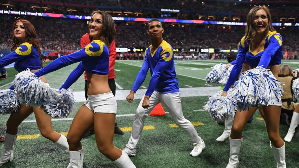 Rams' male cheerleaders make Super Bowl history | CTV News