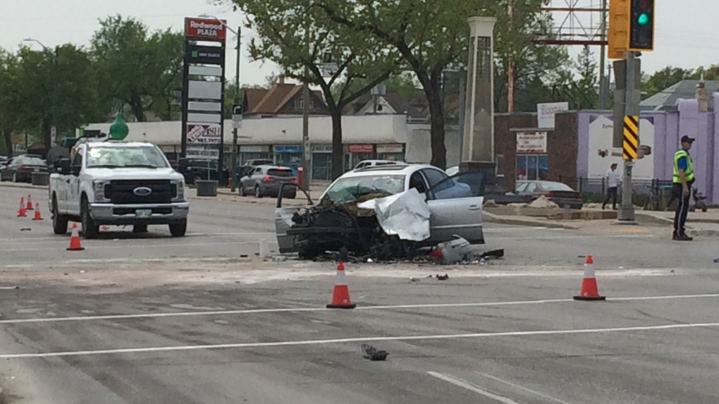 Crash on Main Street and Redwood