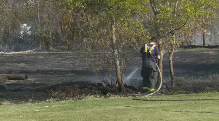 Human Activity Blamed For Grass Fire Near Perimeter Highway | CTV News