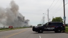 Brantford Police have issued a toxic air warning due to a fire on Henry St. (June 9, 2019)