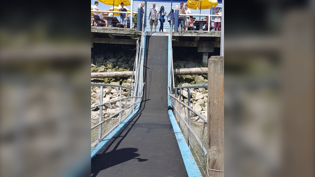 Pajo's Fish and Chips ramp collapse