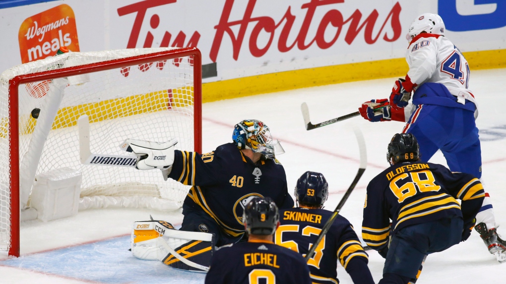 Habs lose to Sabres in overtime.