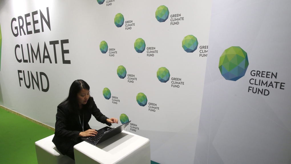 Green Climate Fund stand at COP21 in 2015