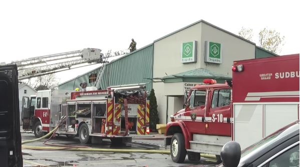 Fire at a Sudbury-area bank caused $400,000 damage