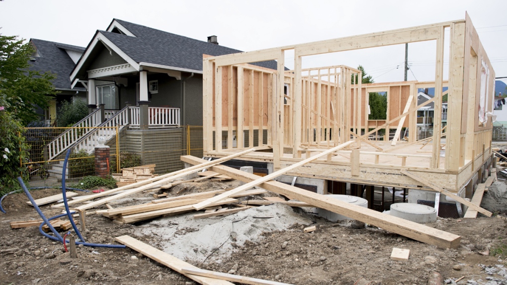 New home being built in Vancouver, B.C.