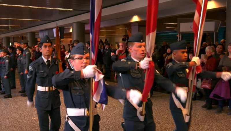 Thousands travelled to Exhibition Stadium in Lethbridge in 2023 to pay respects to soldiers who fought for Canada