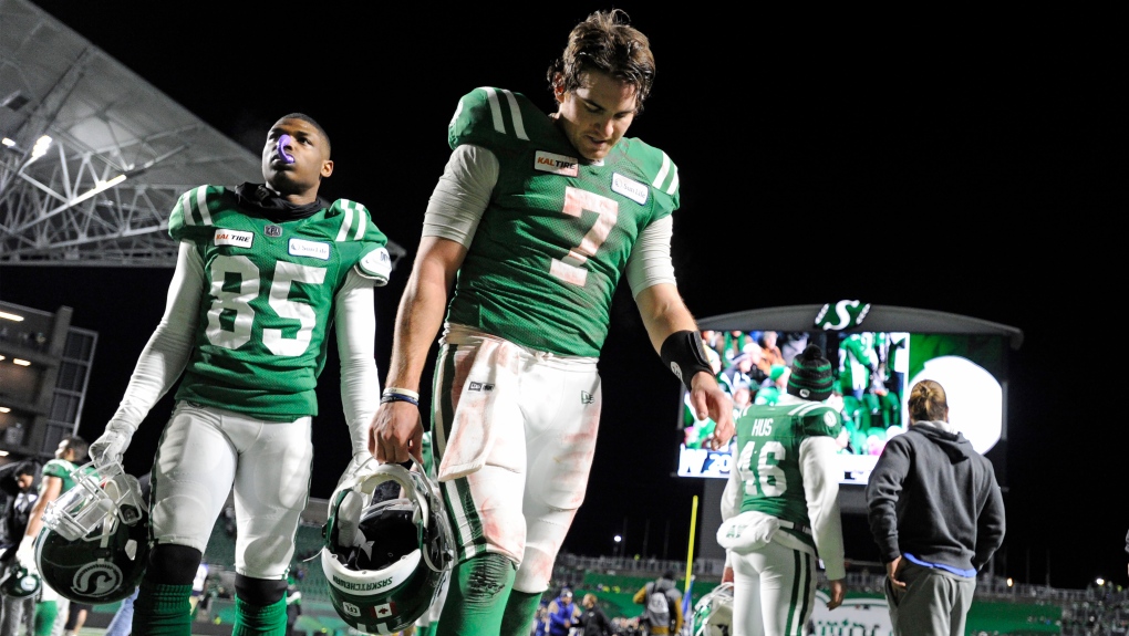Riders fall short of Grey Cup, lose West Final 20-13 to Winnipeg | CTV News