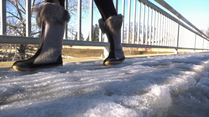 Icy walk