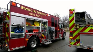 Fire crews responded to two overnight house fires. (Source: CTV News Winnipeg)