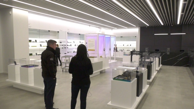 Alberta-based Aurora Cannabis is opening the largest cannabis shop in the country: A mammoth 11,000-square-foot storefront in West Edmonton Mall. Nov. 26, 2019. (CTV News Edmonton)