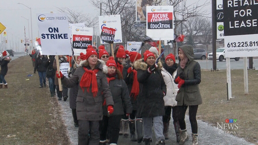 Ontario teachers stage one-day strike