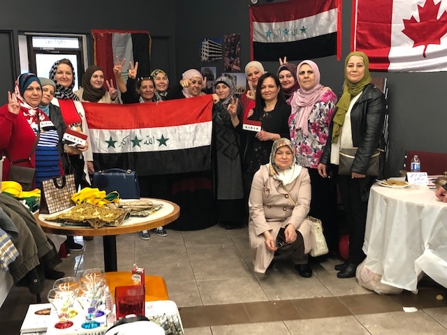 London Iraqi group met at a community room