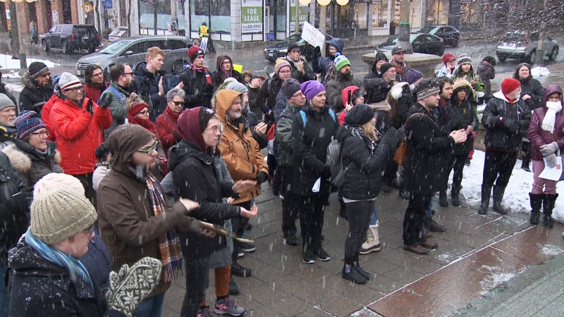 Anti-war protest outside U.S. embassy