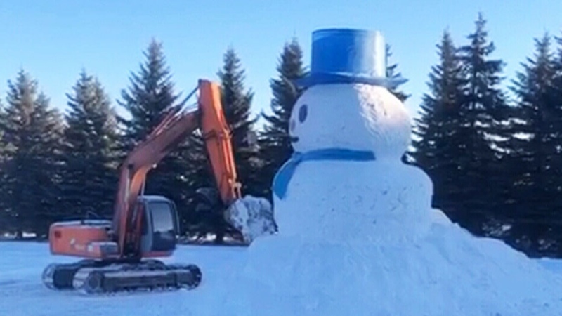 Giant snowman