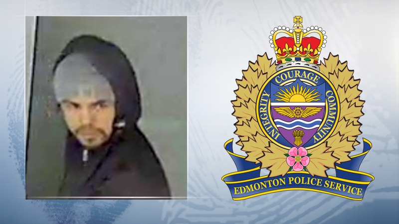 Police are looking for this man in connection with robberies at four cannabis stores in the Edmonton area. (Source: Edmonton police)