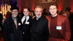 Dennis Gassner, from left, Dean-Charles Chapman, Sam Mendes and George MacKay attend the 92nd Academy Awards Nominees Luncheon at the Loews Hotel on Monday, Jan. 27, 2020, in Los Angeles. (Photo by Danny Moloshok/Invision/AP) 