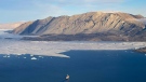 The 79 North Glacier's ice tongue is in northeast Greenland. (Nat Wilson/Alfred Wegener Institute/CNN)