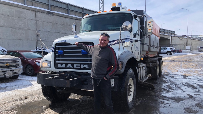 Heavy machine operator Chris Soame. (Peter Szperling / CTV News Ottawa)