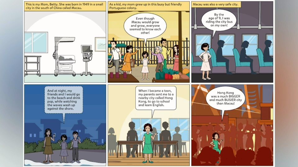 Grade 3 students create comics telling immigration stories with online tool  | CTV News
