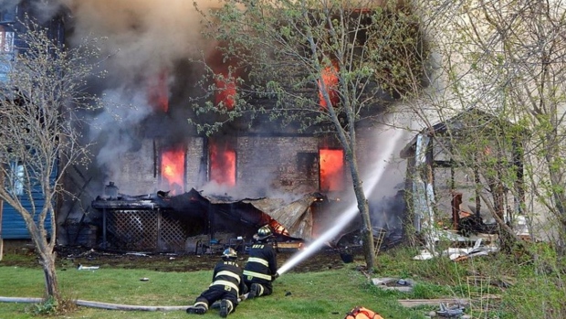 Four homeless after major fire in Almonte; no injuries | CTV News