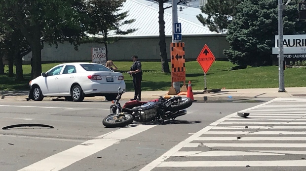 Driver charged in crash that sent motorcyclist to hospital | CTV News