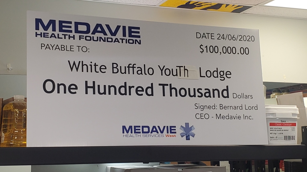 Medavie foundation makes $100k donation to White Buffalo Youth Lodge | CTV  News