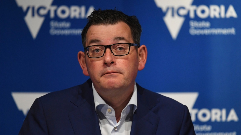 Victorian State Premier Daniel Andrews addresses a press conference in Melbourne, Australia, on June 23, 2020. (James Ross / AAP Image via AP)