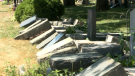 Several headstones at Notre Dame Cemetery were knocked down between Friday, July 3 and Saturday July 4. Ottawa police say one man is facing a mischief charge. 