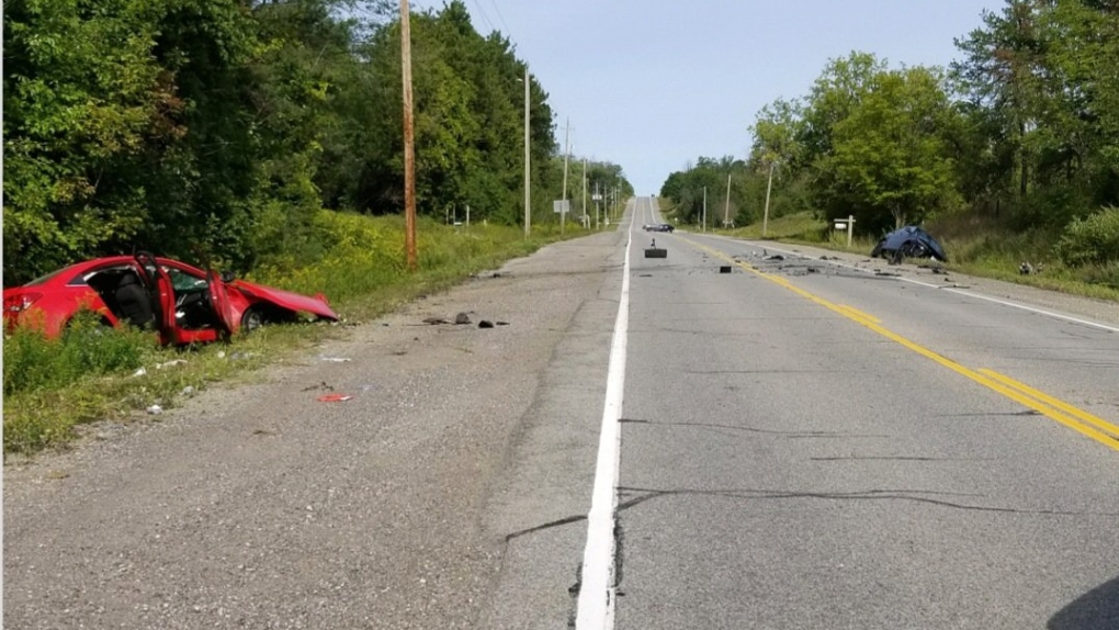 Two vehicle collision Caledon