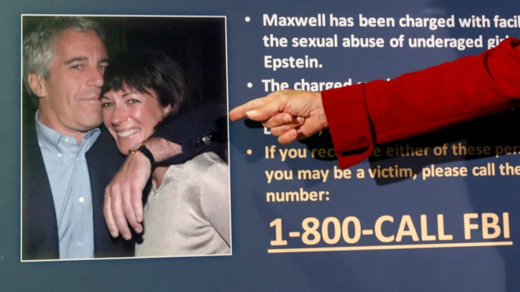 Jeffrey Epstein and Ghislaine Maxwell are pictured