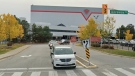 The Canadian Tire distribution facility on Goreway Drive in Brampton is shown in a Google Streetview image.