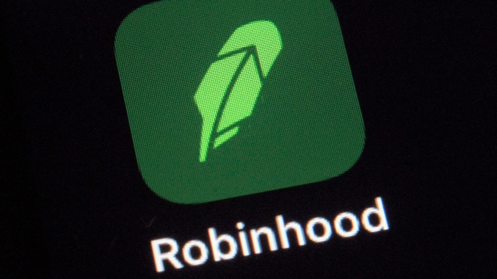 The Robinhood app on a smartphone