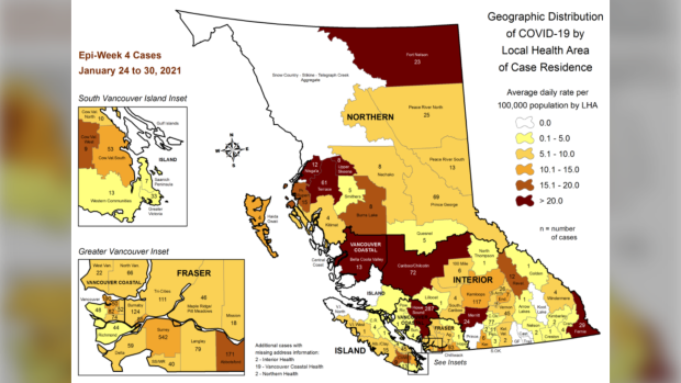 Which B.C. regions had the most COVID-19 cases last week? New map ...